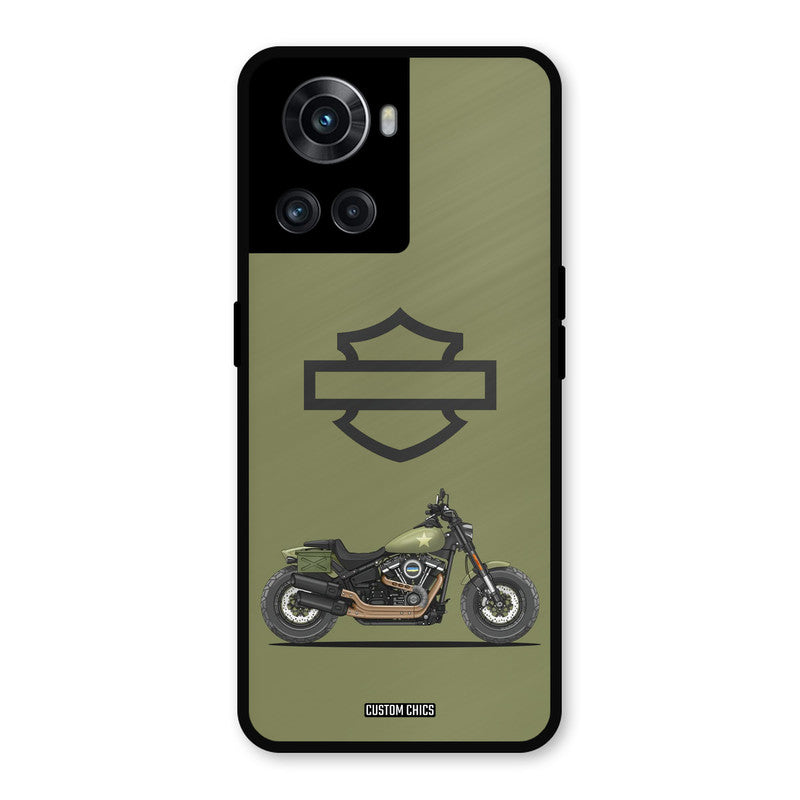 Green Superbike OnePlus 10R Mobile Back Cover - Car&Bike PrintShield Case