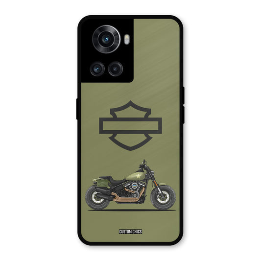 Green Superbike OnePlus 10R Mobile Back Cover - Car&Bike PrintShield Case