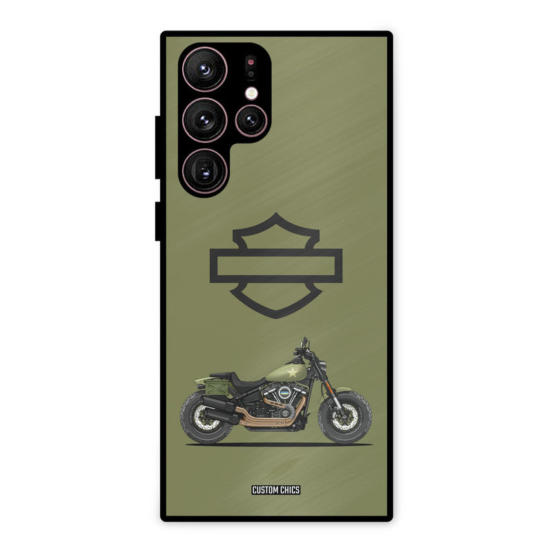 Green Superbike Samsung Galaxy S22 Ultra Mobile Back Cover - Car&Bike PrintShield Case