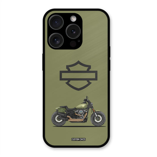 Green Superbike iPhone 15 Pro Mobile Back Cover - Car&Bike PrintShield Case