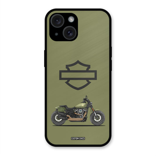 Green Superbike iPhone 15 Plus Mobile Back Cover - Car&Bike PrintShield Case
