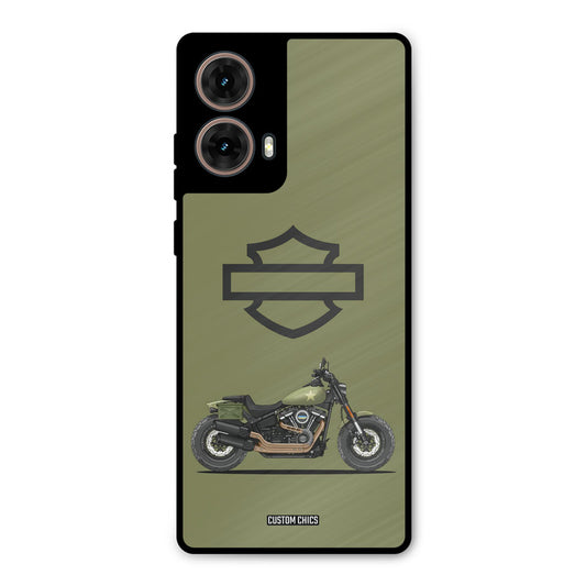 Green Superbike Moto G85 Mobile Back Cover - Car&Bike PrintShield Case