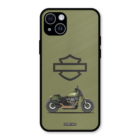 Green Superbike iPhone 14 Mobile Back Cover - Car&Bike PrintShield Case