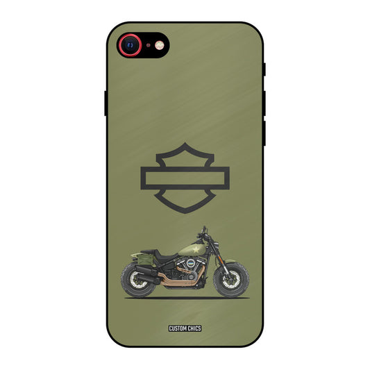 Green Superbike iPhone SE 2020 Mobile Back Cover - Car&Bike PrintShield Case