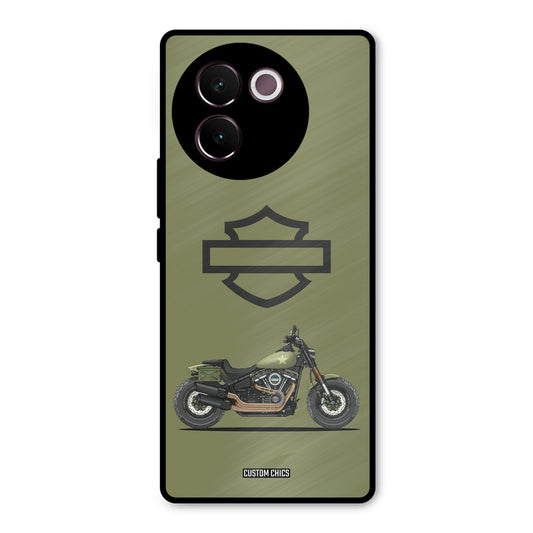Green Superbike Vivo V30e Mobile Back Cover - Car&Bike PrintShield Case