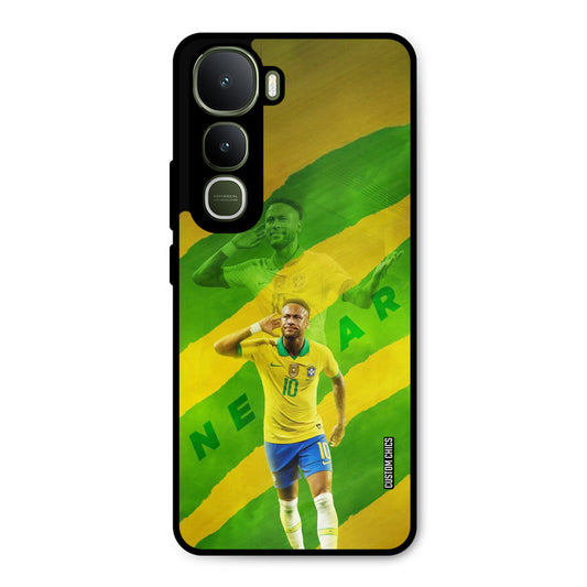 Green Yellow Neymar Vivo Y400 Mobile Back Cover - Sports PrintShield Case