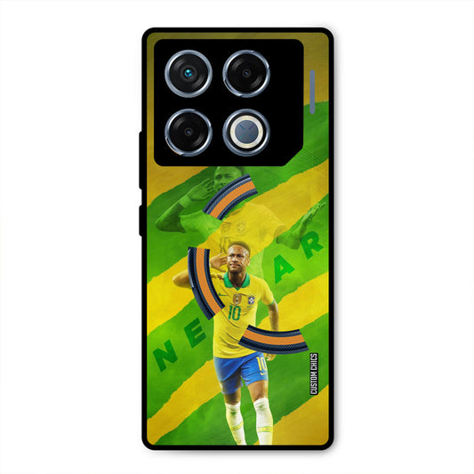 Green Yellow Neymar Infinix GT 20 Pro Mobile Back Cover - Sports PrintShield Case