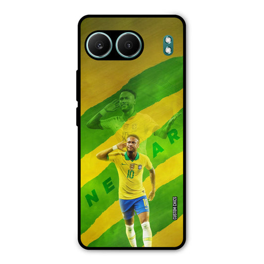 Green Yellow Neymar OnePlus Nord 4 Mobile Back Cover - Sports PrintShield Case