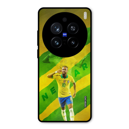 Green Yellow Neymar Vivo X200 Pro Mobile Back Cover - Sports PrintShield Case