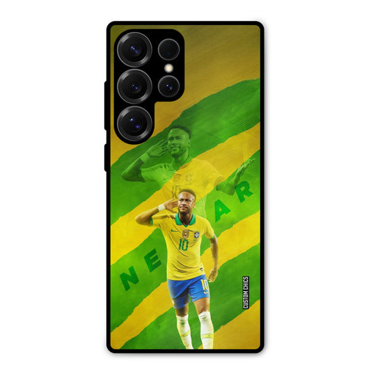 Green Yellow Neymar Samsung Galaxy S25 Ultra Mobile Back Cover - Sports PrintShield Case