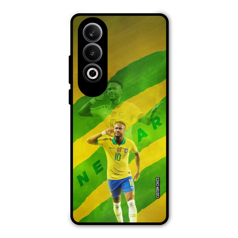 Green Yellow Neymar OnePlus Nord CE4 Mobile Back Cover - Sports PrintShield Case