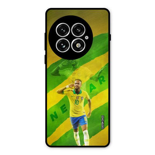 Green Yellow Neymar Oneplus 13 Mobile Back Cover - Sports PrintShield Case