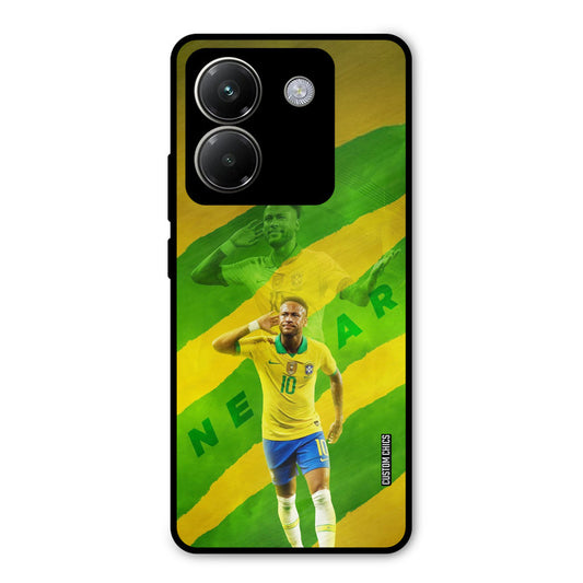 Green Yellow Neymar Poco M7 Pro Mobile Back Cover - Sports PrintShield Case