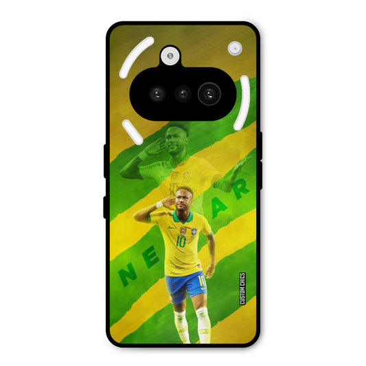 Green Yellow Neymar Nothing Phone 3A Mobile Back Cover - Sports PrintShield Case