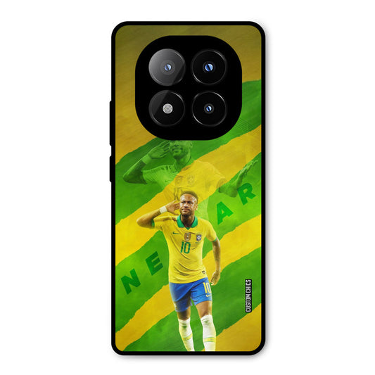 Green Yellow Neymar Redmi Note 14 Pro Plus 5G Mobile Back Cover - Sports PrintShield Case