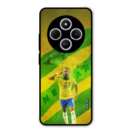 Green Yellow Neymar Poco M7 Mobile Back Cover - Sports PrintShield Case