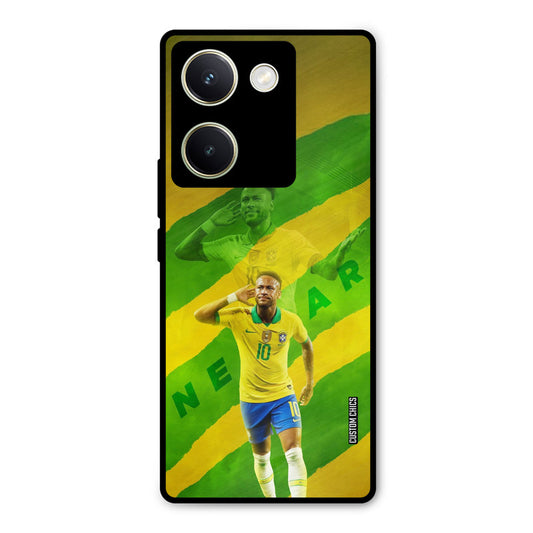 Green Yellow Neymar Vivo Y200 Pro Mobile Back Cover - Sports PrintShield Case