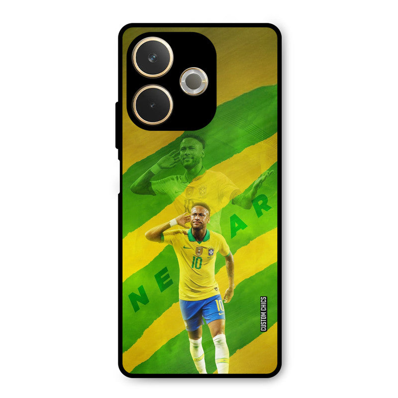 Green Yellow Neymar Oppo A5 Pro Mobile Back Cover - Sports PrintShield Case