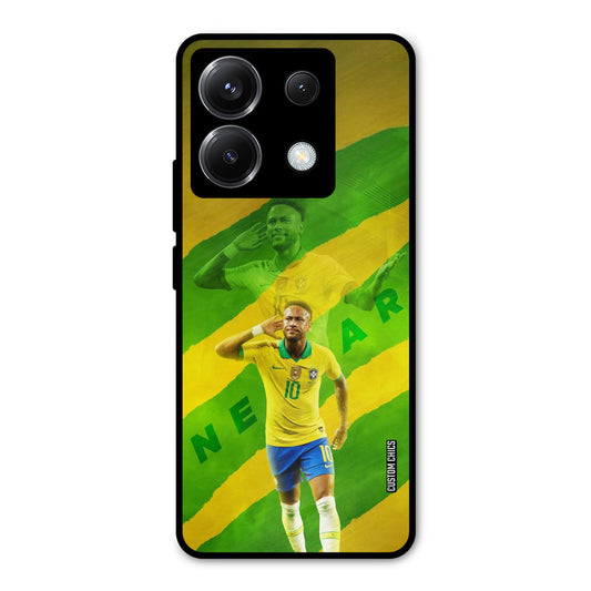 Green Yellow Neymar Poco X6 Mobile Back Cover - Sports PrintShield Case