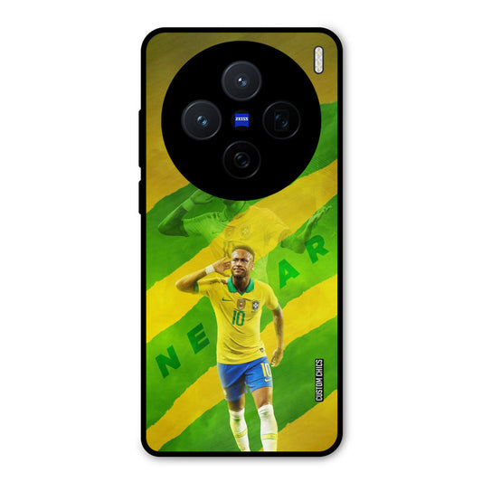 Green Yellow Neymar Vivo X200 Mobile Back Cover - Sports PrintShield Case