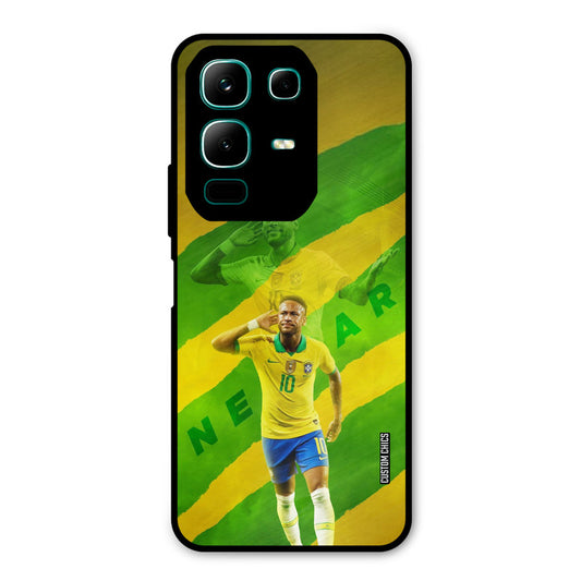 Green Yellow Neymar Infinix Note 50x Mobile Back Cover - Sports PrintShield Case