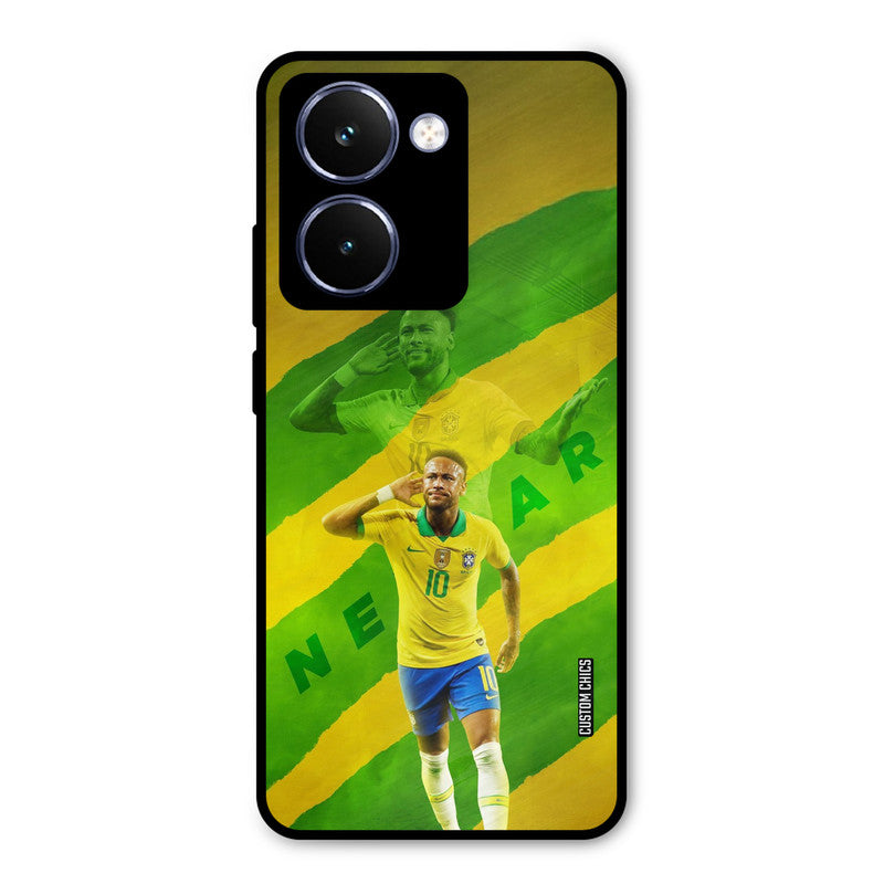 Green Yellow Neymar Realme P3 Ultra Mobile Back Cover - Sports PrintShield Case