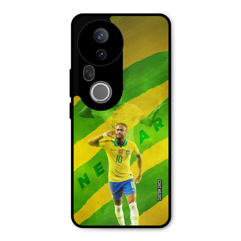 Green Yellow Neymar Vivo T4 Ultra Mobile Back Cover - Sports PrintShield Case