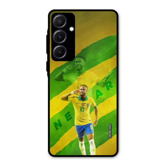 Green Yellow Neymar Samsung Galaxy A55 5G Mobile Back Cover - Sports PrintShield Case