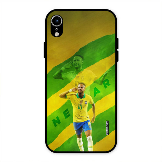 Green Yellow Neymar iPhone XR Mobile Back Cover - Sports PrintShield Case