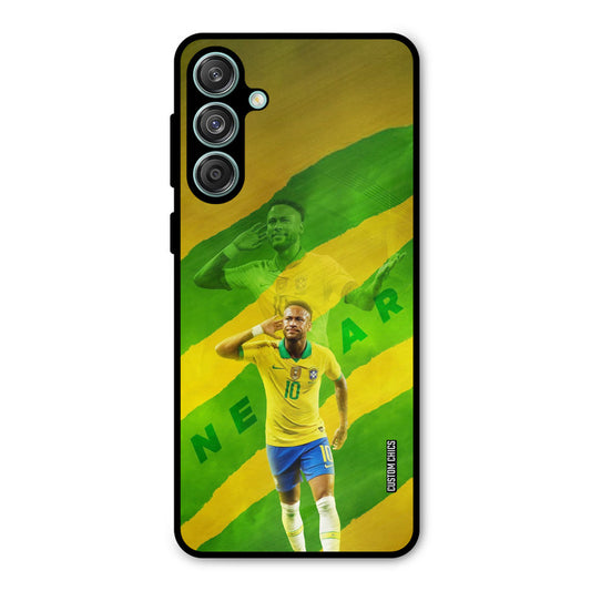 Green Yellow Neymar Samsung Galaxy M55 5G Mobile Back Cover - Sports PrintShield Case