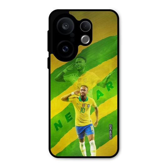 Green Yellow Neymar Vivo X200 FE Mobile Back Cover - Sports PrintShield Case