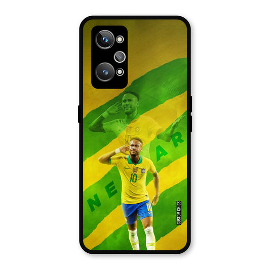 Green Yellow Neymar Realme GT Neo 2 Mobile Back Cover - Sports PrintShield Case