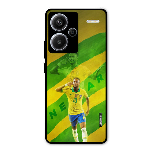 Green Yellow Neymar Redmi Note 13 Pro Plus Mobile Back Cover - Sports PrintShield Case