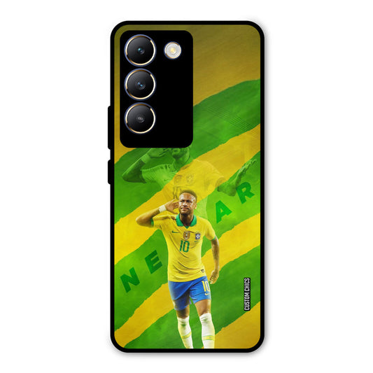 Green Yellow Neymar Vivo Y200e Mobile Back Cover - Sports PrintShield Case