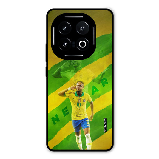 Green Yellow Neymar iQOO 13 Mobile Back Cover - Sports PrintShield Case