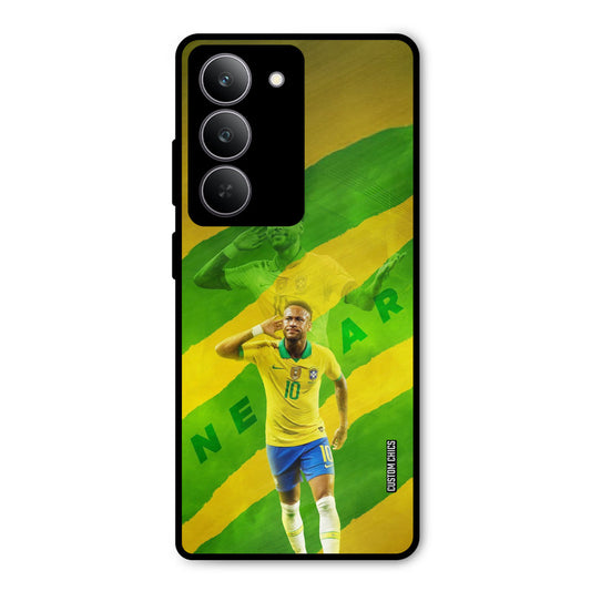 Green Yellow Neymar Realme 14x Mobile Back Cover - Sports PrintShield Case