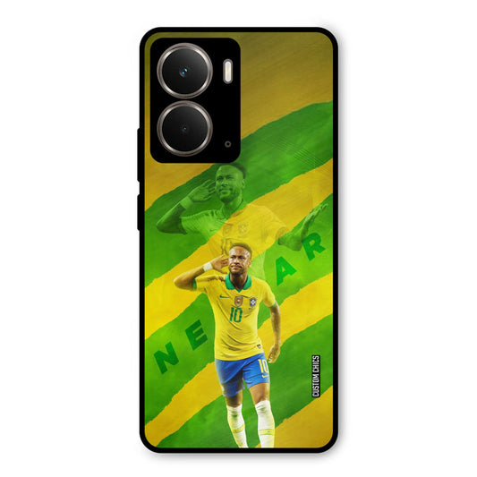 Green Yellow Neymar Realme P3 Mobile Back Cover - Sports PrintShield Case