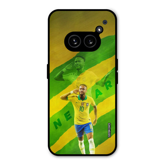 Green Yellow Neymar Nothing Phone 2a Mobile Back Cover - Sports PrintShield Case