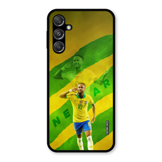 Green Yellow Neymar Samsung Galaxy M34 5G Mobile Back Cover - Sports PrintShield Case
