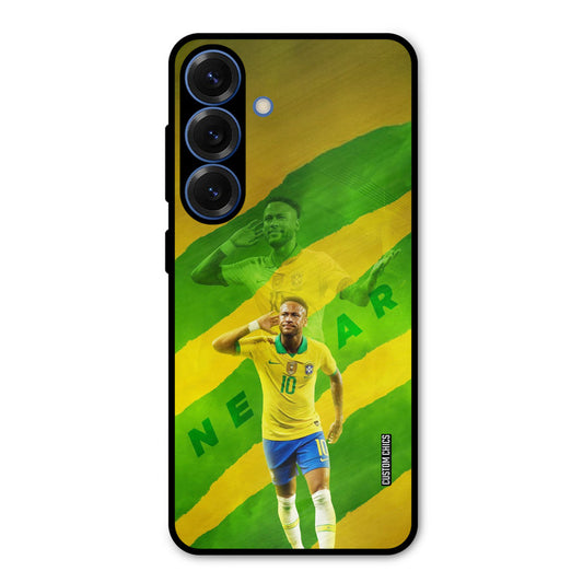 Green Yellow Neymar Samsung Galaxy S25 Plus Mobile Back Cover - Sports PrintShield Case
