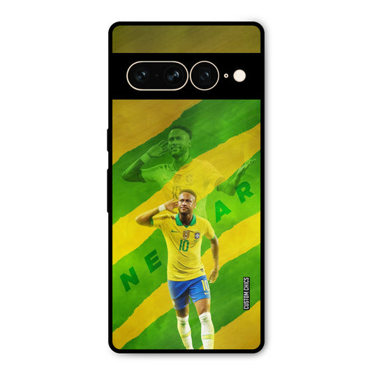Green Yellow Neymar Google Pixel 7 Pro Mobile Back Cover - Sports PrintShield Case