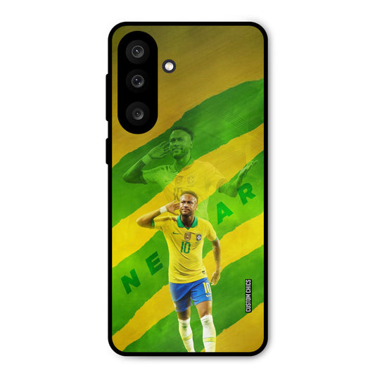 Green Yellow Neymar Samsung Galaxy M56 Mobile Back Cover - Sports PrintShield Case