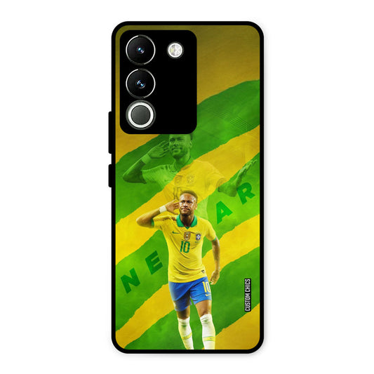 Green Yellow Neymar Vivo Y200 Mobile Back Cover - Sports PrintShield Case
