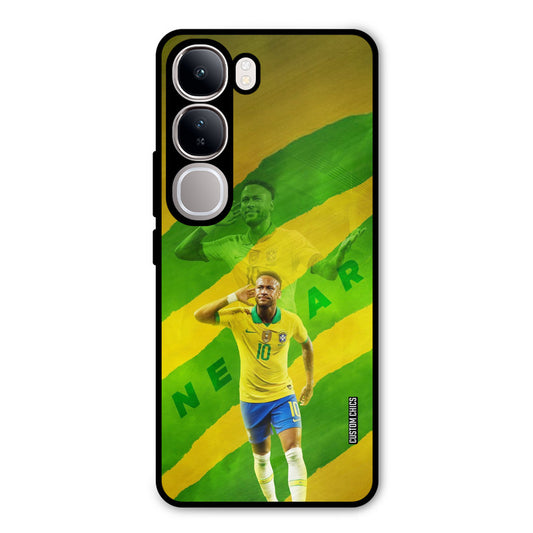 Green Yellow Neymar Vivo Y300 Mobile Back Cover - Sports PrintShield Case