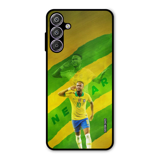 Green Yellow Neymar Samsung Galaxy F15 Mobile Back Cover - Sports PrintShield Case