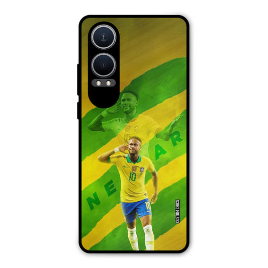 Green Yellow Neymar Oneplus Nord CE4 Lite Mobile Back Cover - Sports PrintShield Case