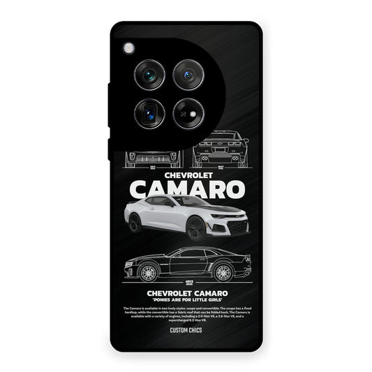 Grey Camaro OnePlus 12 Mobile Back Cover - Car&Bike PrintShield Case
