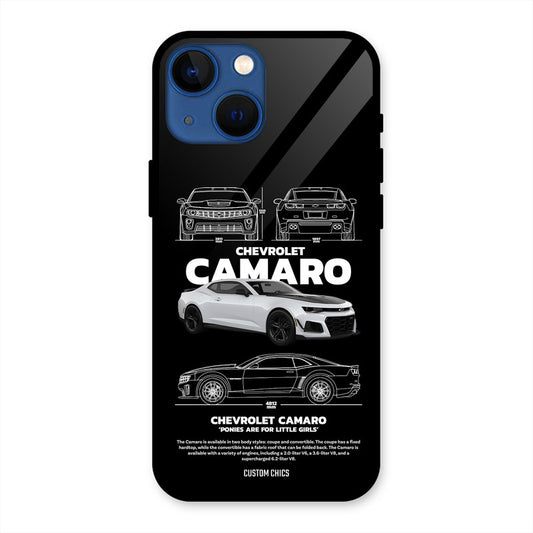 Grey Camaro iPhone 13 Mini Mobile Back Cover - Car&Bike PrintShield Case