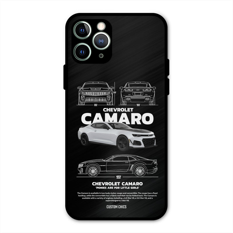 Grey Camaro iPhone 11 Pro Max Mobile Back Cover - Car&Bike PrintShield Case