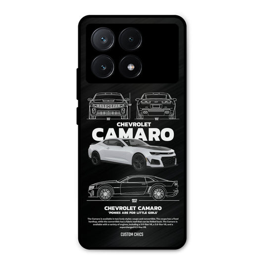 Grey Camaro Poco X6 Pro Mobile Back Cover - Car&Bike PrintShield Case